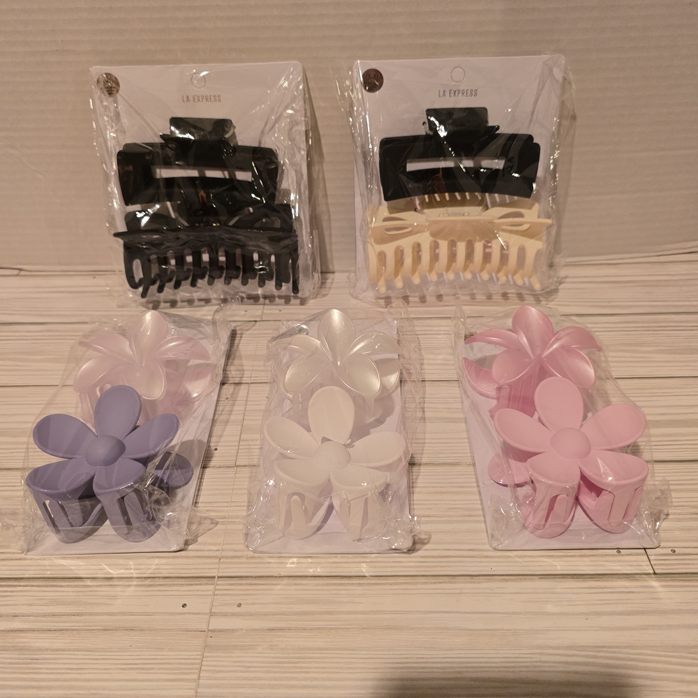 LA Express Hair Claw Clip 5 Sets - 10 Total